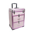 Imagen de Maletin Rosa c/ Ruedas Doble Gaveta
