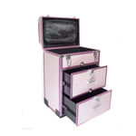 Imagen de Maletin Rosa c/ Ruedas Doble Gaveta