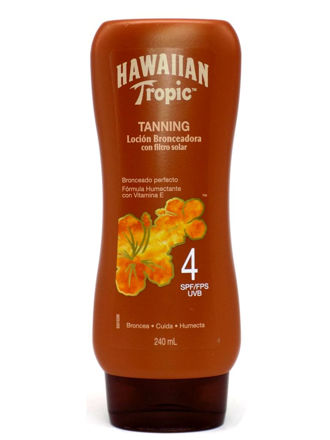 Imagen de Loción Bronceadora Hawaiian Tropic Fps 4 240 ml