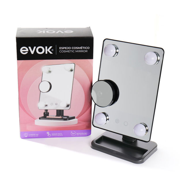 Imagen de Espejo Cosmetico con Led Evok