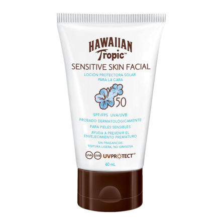 Imagen de Loción Protectora Facial Hawaiian Tropic Fps 50 60 ml