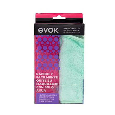 Imagen de Paños Faciales de Limpieza Evok 2 Unidades