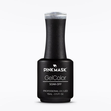 Imagen de Esmalte Semipermanente Pink Mask Gel Color Silver Lake