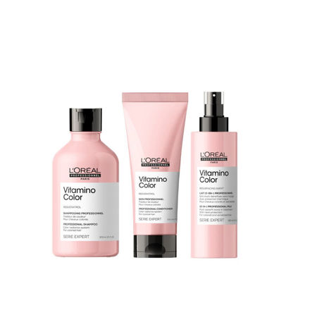 Imagen de Pack Loreal Pro Vitamino Shampoo + Acondicionador + 10 en 1