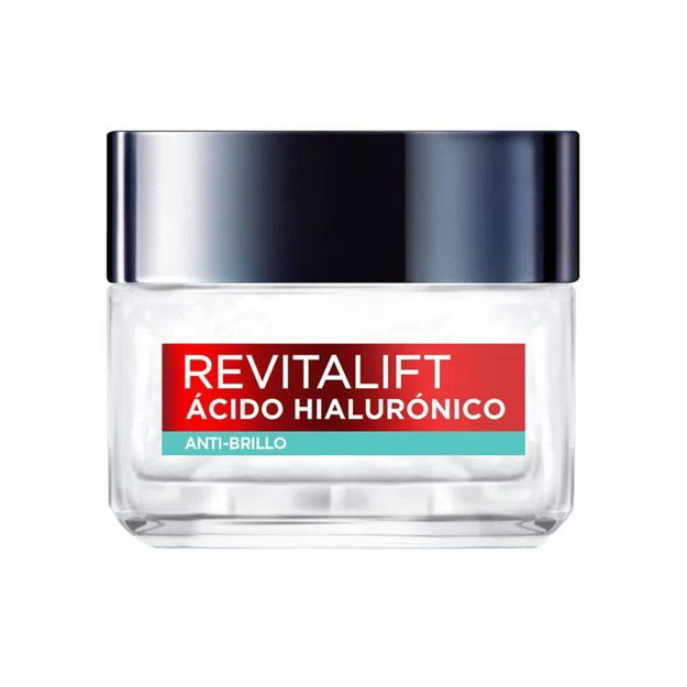 Imagen de Crema Loreal Revitalift Acido Hialuronico Anti Brillo 50 ml