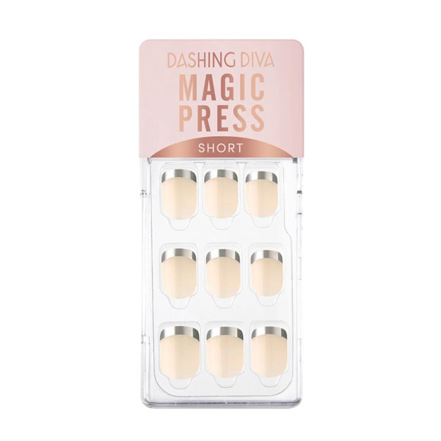 Imagen de Uñas en Gel Hortensia Dashing Diva Silver French