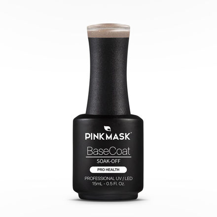 Imagen de Rubber Base Coat Pink Mask Sparkly Sand