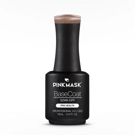 Imagen de Rubber Base Coat Pink Mask Sparkly Ginger