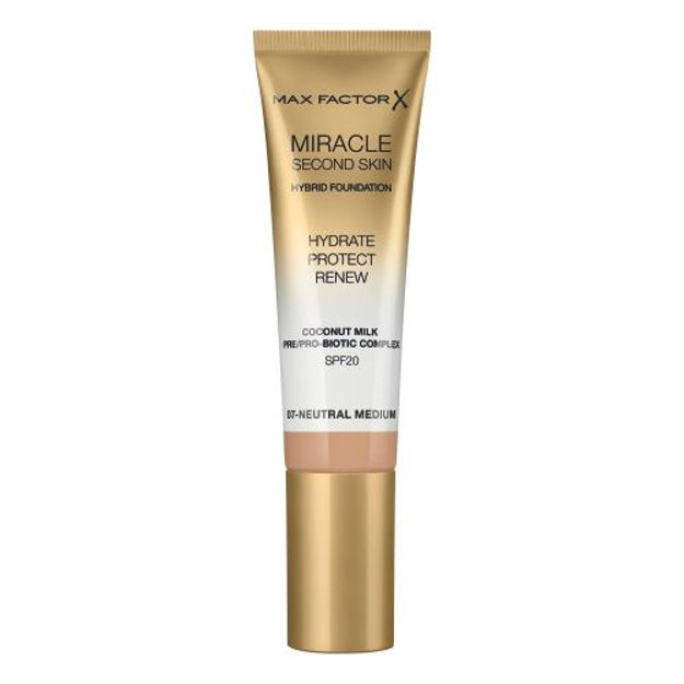 Imagen de Base Max Factor Miracle Second Skin N°007 Neutral Medium