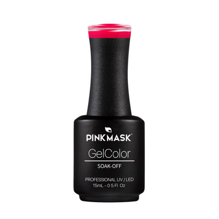 Imagen de Esmalte Semipermanente Pink Mask Gel Color Ruby Red