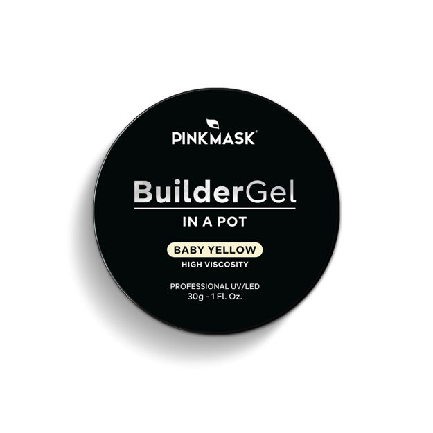 Imagen de Builder Gel in a Pot Pink Mask Baby Yellow 30 g