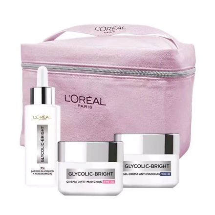 Imagen de Pack Loreal Glycolic Bright Dia + Noche + Serum