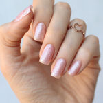 Imagen de Rubber Base Coat Pink Mask Sparkly Charm