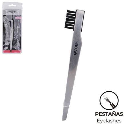 Imagen de Pinza para Cejas con Peine Evok