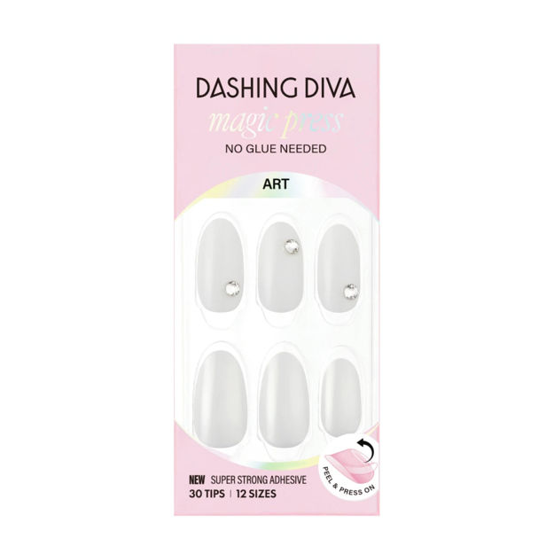 Imagen de Uñas en Gel Hortensia Dashing Diva Clear White