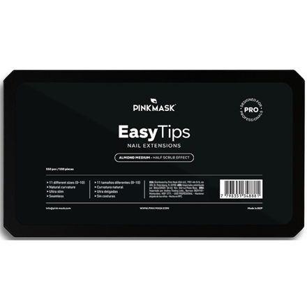 Imagen de Tips de Gel Pink Mask Easy Tips Almond Medium