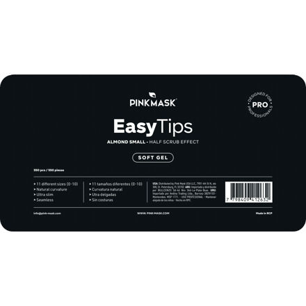 Imagen de Tips de Gel Pink Mask Easy Tips Almond Small