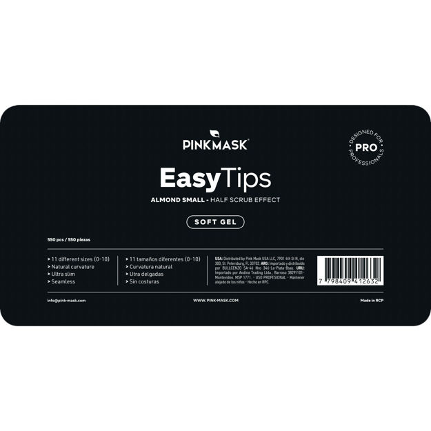 Imagen de Tips de Gel Pink Mask Easy Tips Almond Small