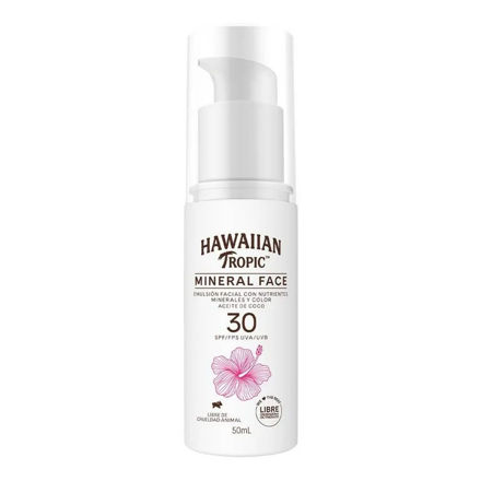 Imagen de Protector Solar Hawaiian Tropic Mineral Facial FPS30 50 ml